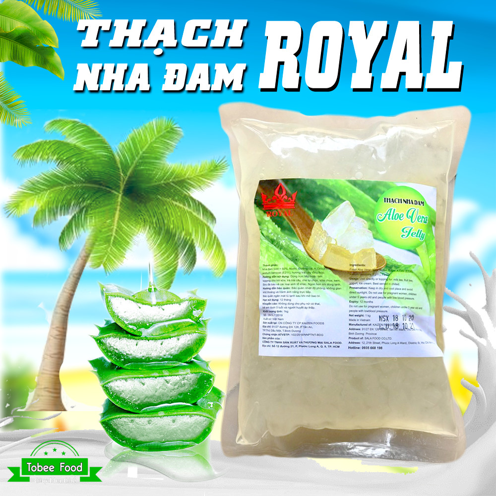 Nha Đam Giòn Ngon - Nha đam 1Kg Topping đồ uống thơm ngon | Nguyên liệu trà sữa Tobee Food