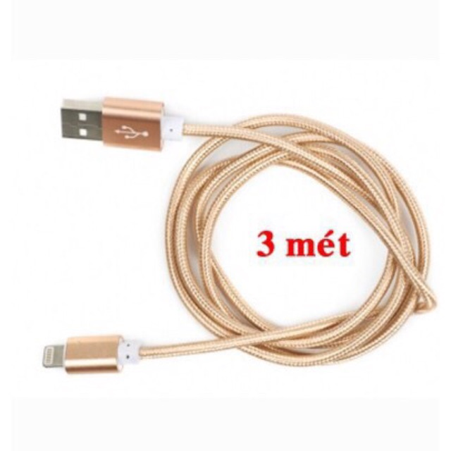 Dây cáp jack sạc I phone 3m