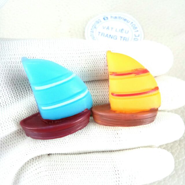 Thuyền Buồm Phụ Kiện Trang Trí Charm Slime