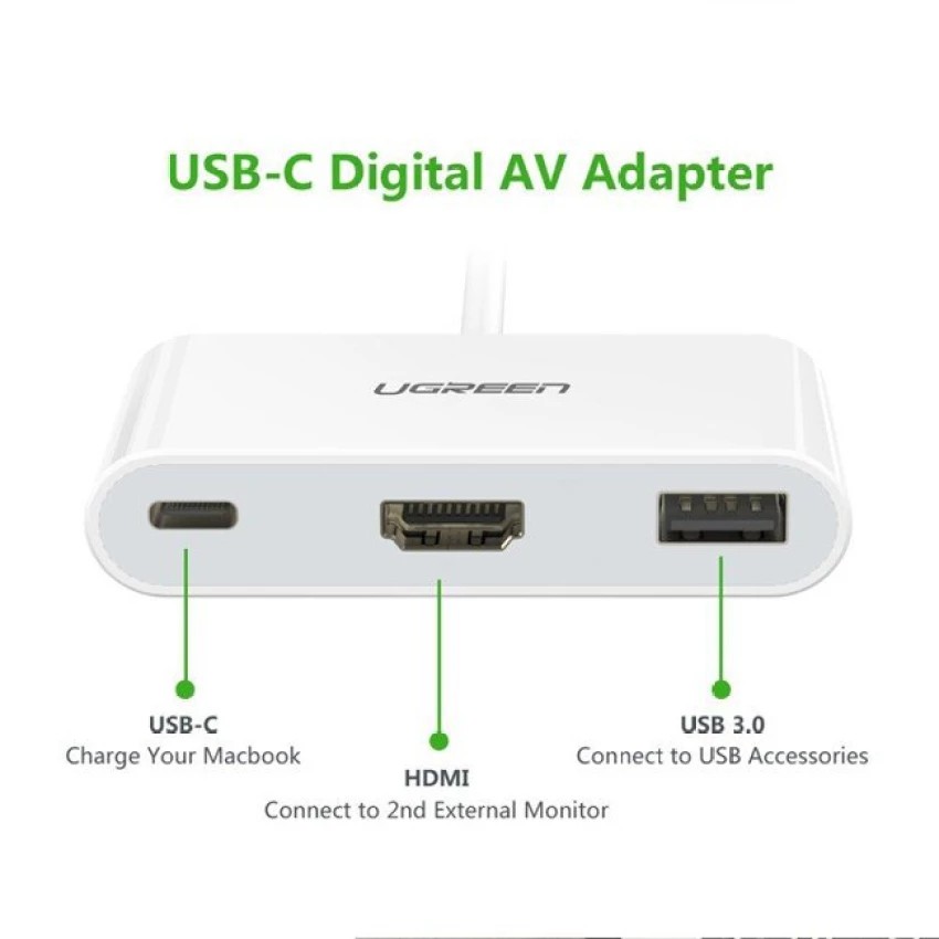 Cáp usb type c to hdmi ugreen 30377