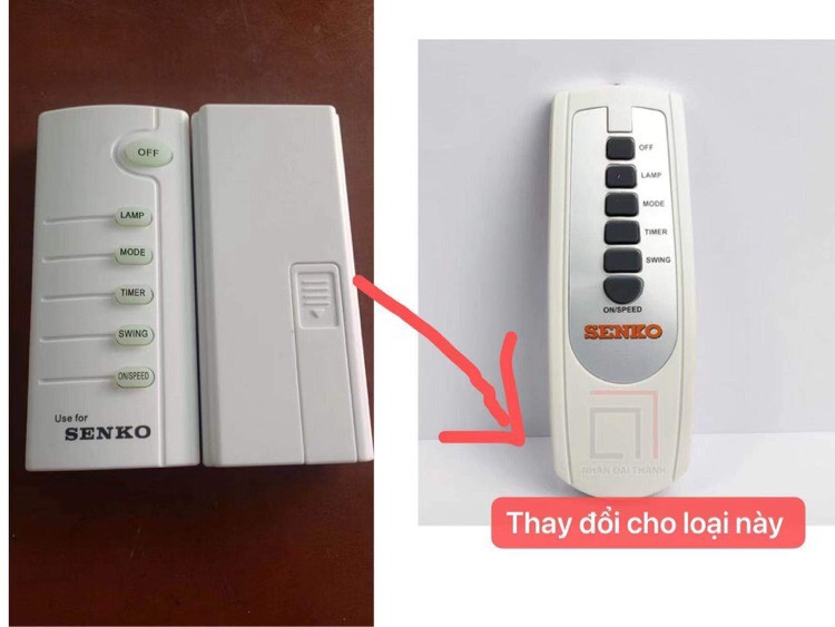 Remote quạt thay thế remote Senko điều khiển Các loại quạt như TR1683,