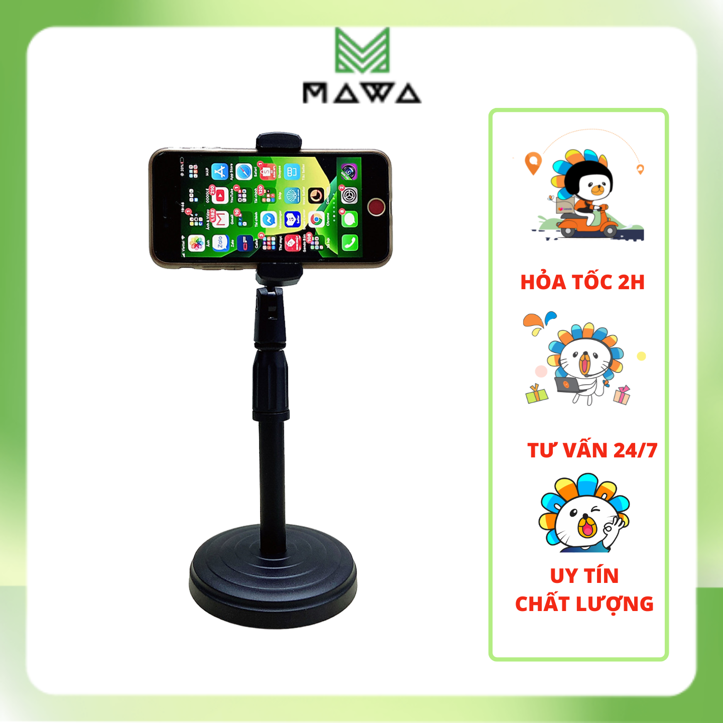 [HCM][Giá đỡ] Chân đế để bàn kẹp điện thoại tiện dụng dùng livestream quay video và giải trí