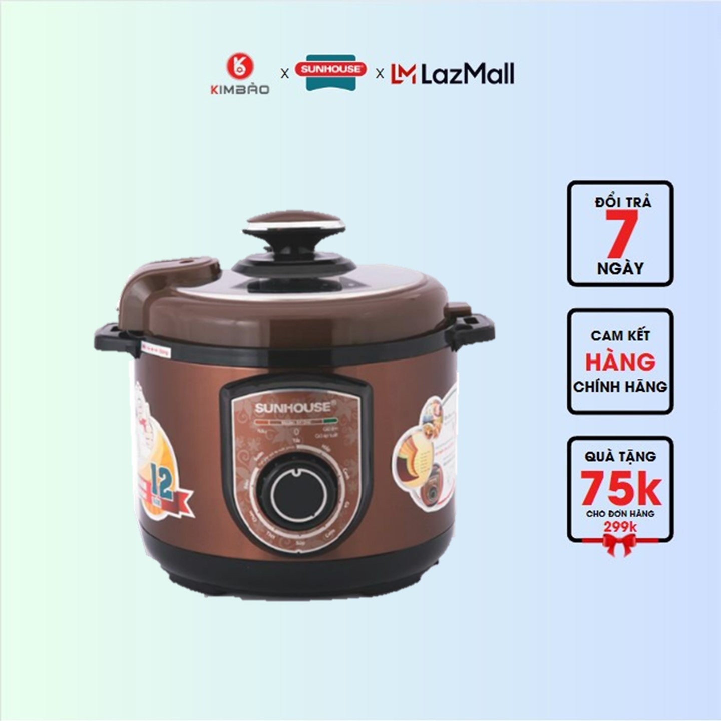 Nồi áp suất điện đa năng sunhouse sh1550-bảo hành chính hãng 12 tháng