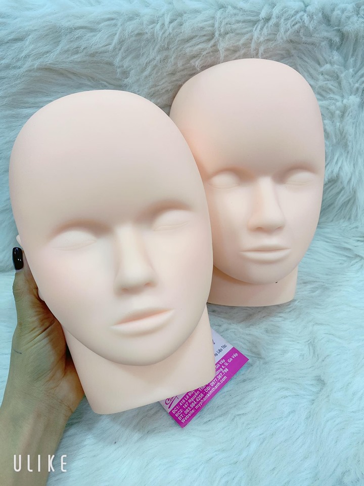 Đầu ma nơ canh silicon mềm tập nối mi