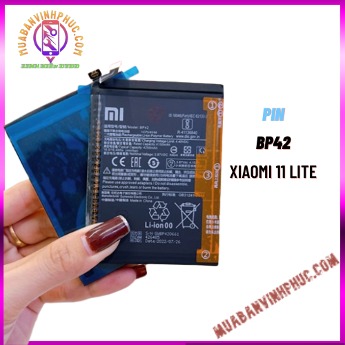 Pin xiaomi mi 11 lite / bp42,dung lượng 4150mah / bảo hành 12 tháng - mbvp.com