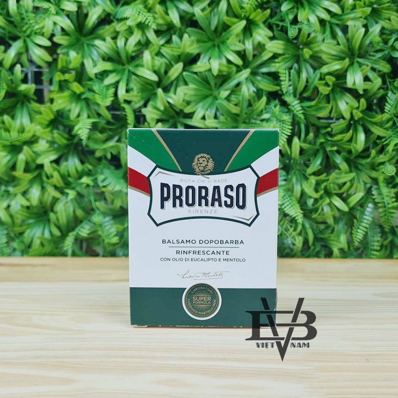 Dưỡng da sau cạo râu Proraso Aftershave Green Balm 100ml cao cấp Ý