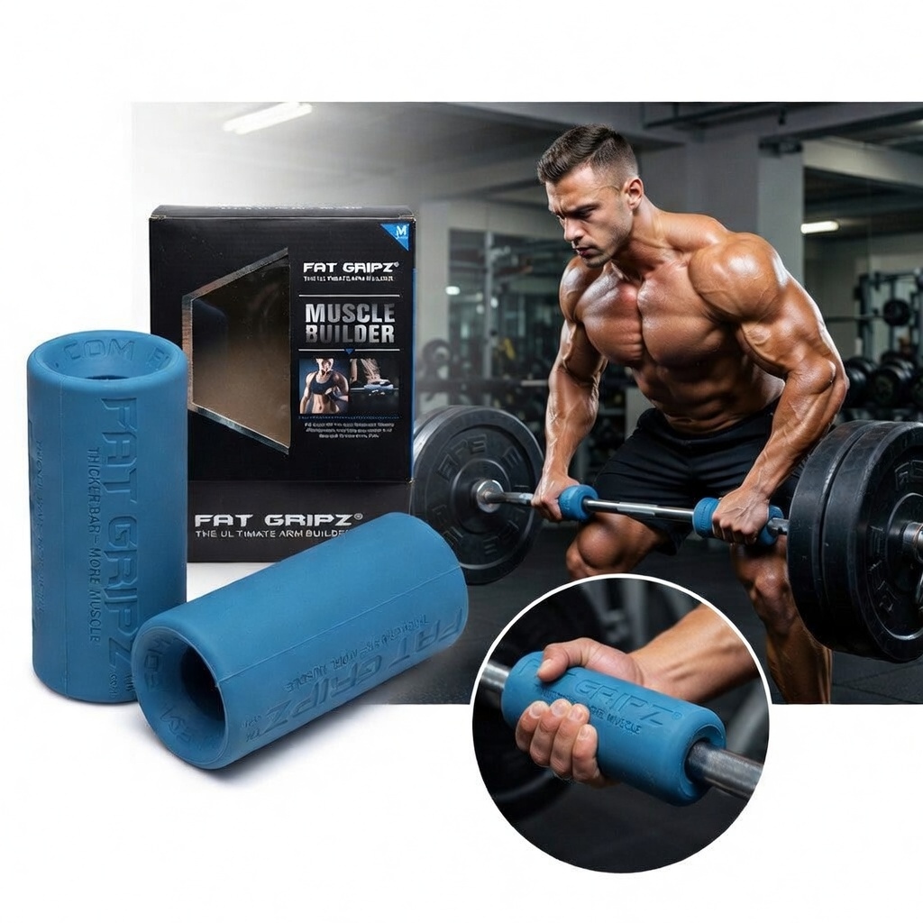 Fat Gripz Tay Nắm Cao Su Bọc Tạ Tập Gym (1 Đôi)