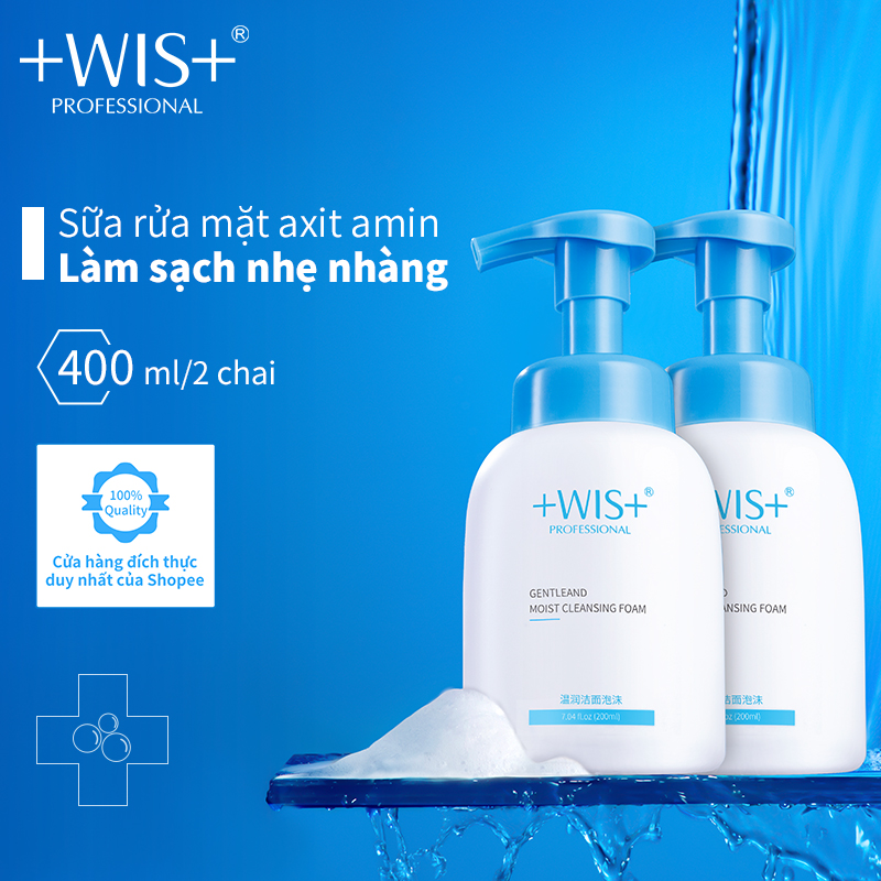 WIS Sữa rửa mặt WIS tạo bọt dịu nhẹ kiểm soát dầu và làm sạch mụn 200ml