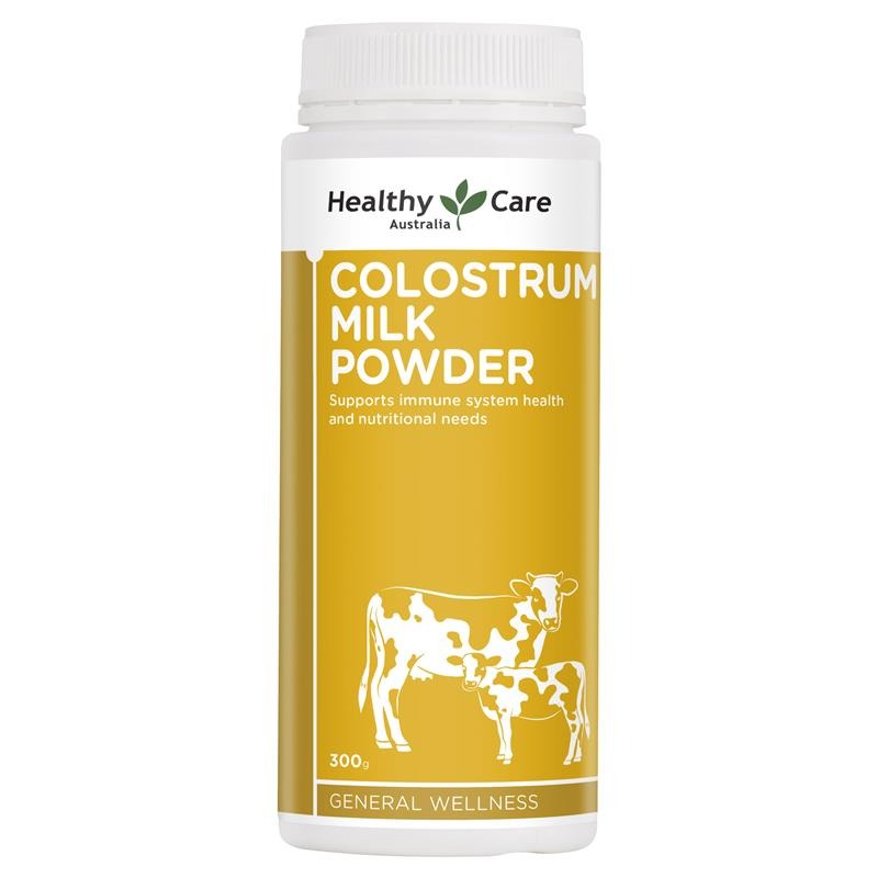 Sữa bò non Healthy Care Colostrum Milk Powder 300g của Úc
