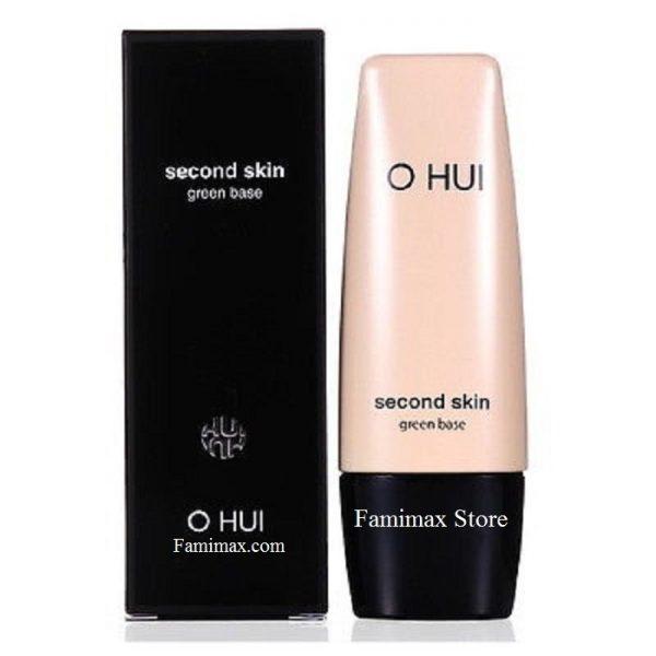 Kem lót trang điểm Ohui Second Skin Green Base hiệu chỉnh sắc đỏ và khuyết điểm trên da 40ml