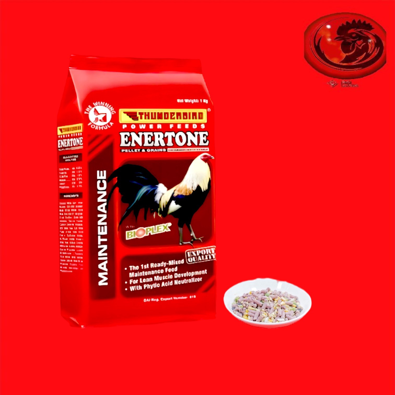 Thức ăn hỗn hợp cám và ngũ cốc ENERTONE cho gà đá