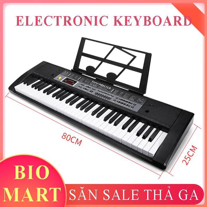 [ TẶNG GIÁ ĐỠ ] - ĐÀN PIANO ĐIỆN TỬ 61 PHÍM CHO NGƯỜI MỚI HỌC – ĐÀN PIANO ĐIỆN TỬ CHO BÉ PHÁT TRIỂN TRÍ NÃO – BIO73