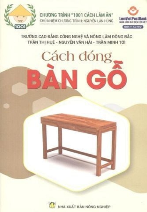 sách - cách đóng bàn gỗ