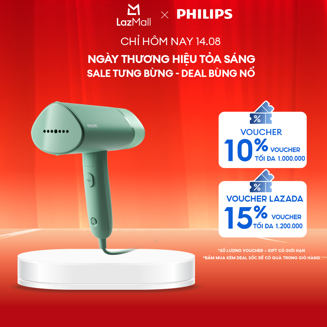 Bàn Ủi Hơi Nước Cầm Tay Philips STH3010/70 - Hàng Phân Phối Chính Hãng