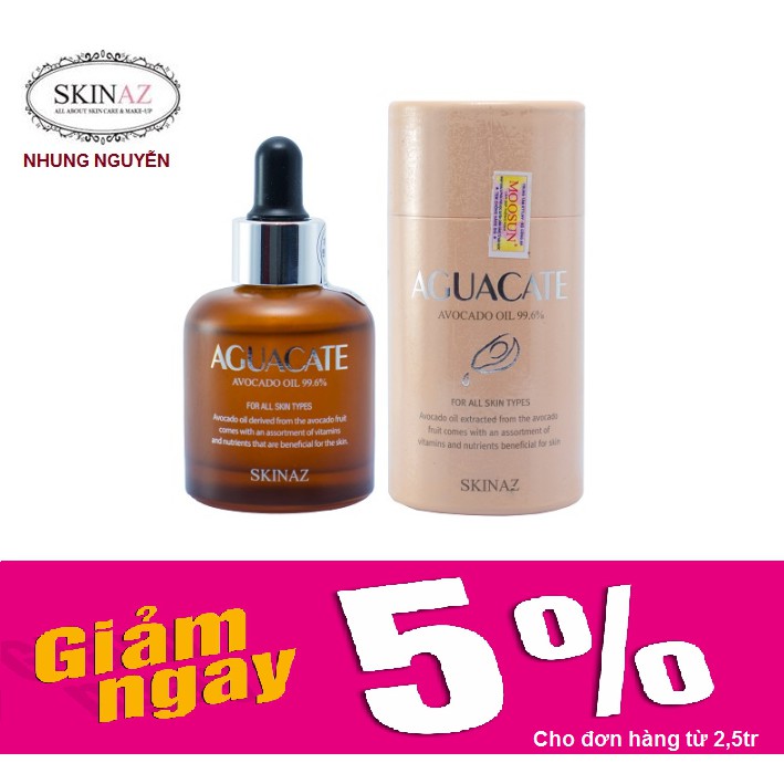 Tinh Chất Bơ Skinaz Aguacate Oil 99,6% Chính Hãng (Mẫu mới nhất)