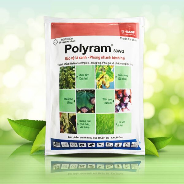 Thuốc trừ bệnh Polyram 80WG đặc trị thán thư, sương mai cho cây trồng