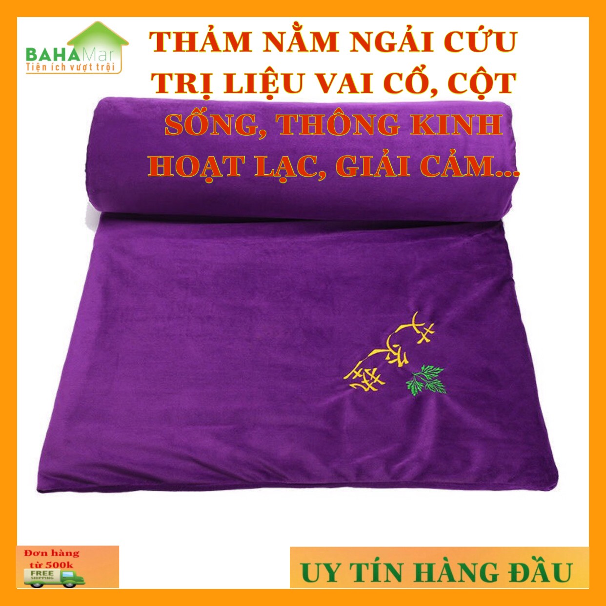 THẢM NẰM NGẢI CỨU TRỊ LIỆU VAI CỔ, CỘT SỐNG, THÔNG KINH HOẠT LẠC, GIẢI CẢM "BAHAMAR" trị liệu toàn thân mang đến sức khỏe tự nhiên