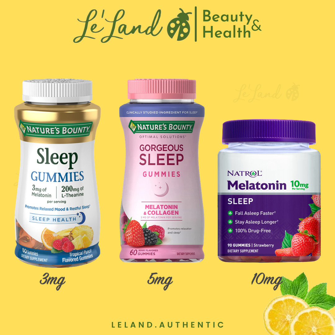 Bill US - Săn sale 50% - Kẹo ngủ sleep Gummies Nature's Bounty 60 viên