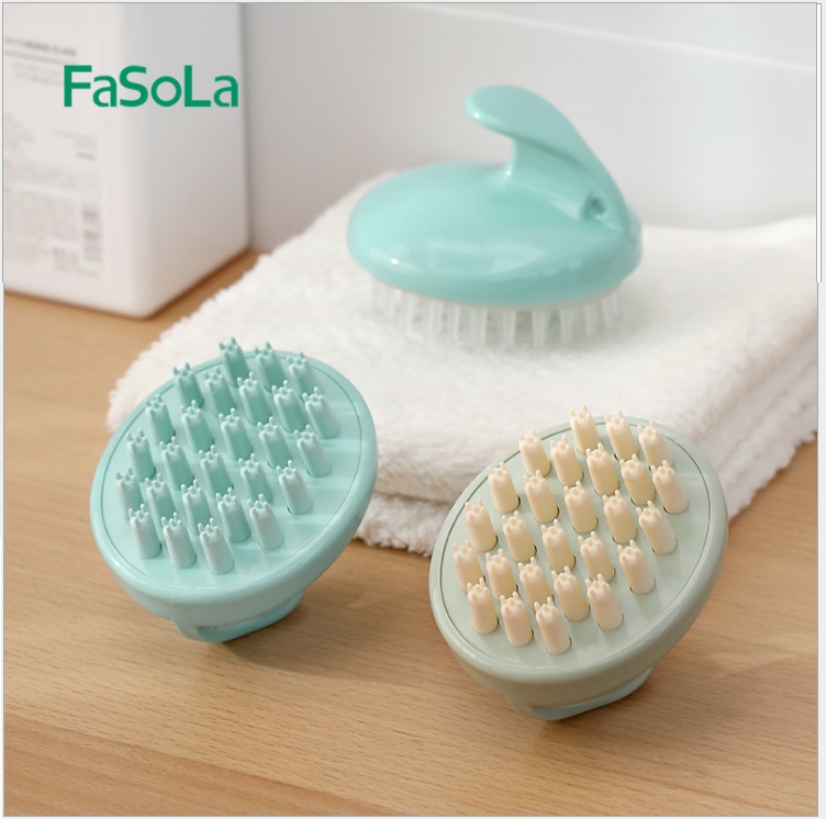 [HCM]Lược bàn chải gội đầu Silicon Nhật Bản tạo bọt sạch gàu mềm mại