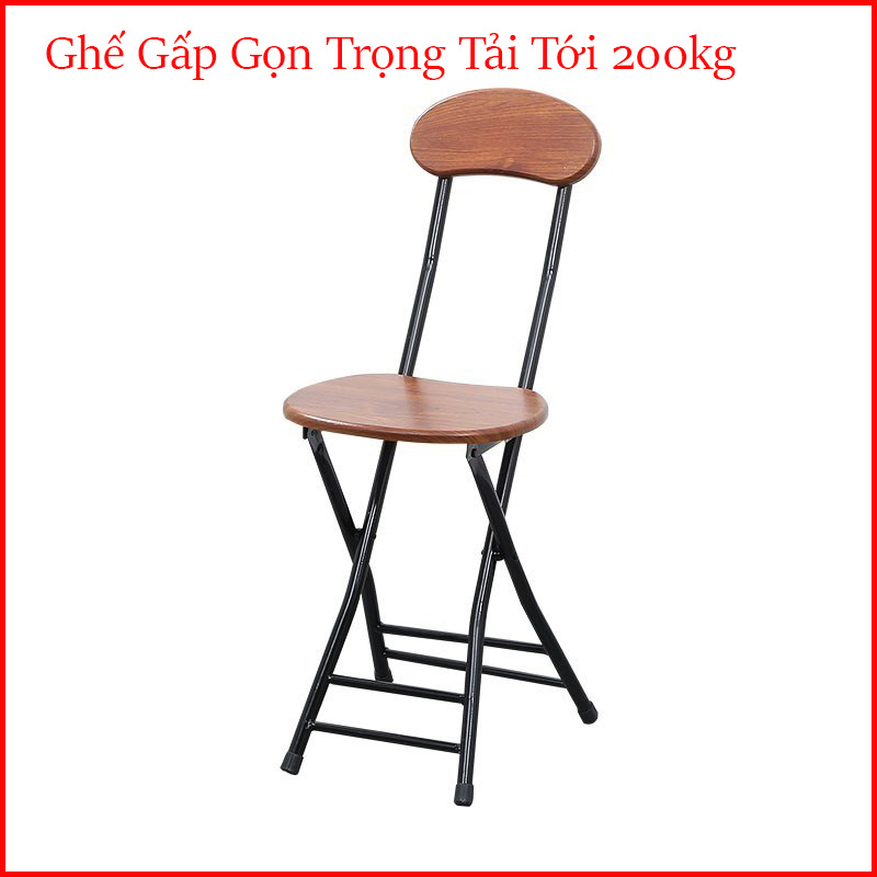 Ghế gấp gọn, Ghế bàn ăn, Ghế bàn học, Ghế làm việc, Ghế gấp gỗ chân sắt cao cấp đa năng