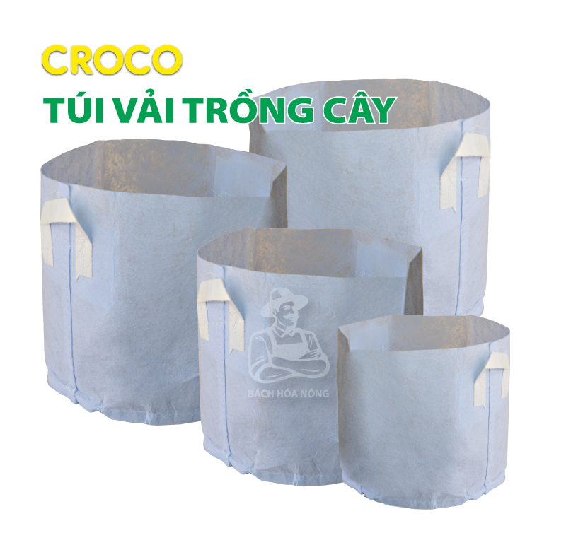 Túi vải trồng cây croco 80cm x 60cm - "giá xưởng"