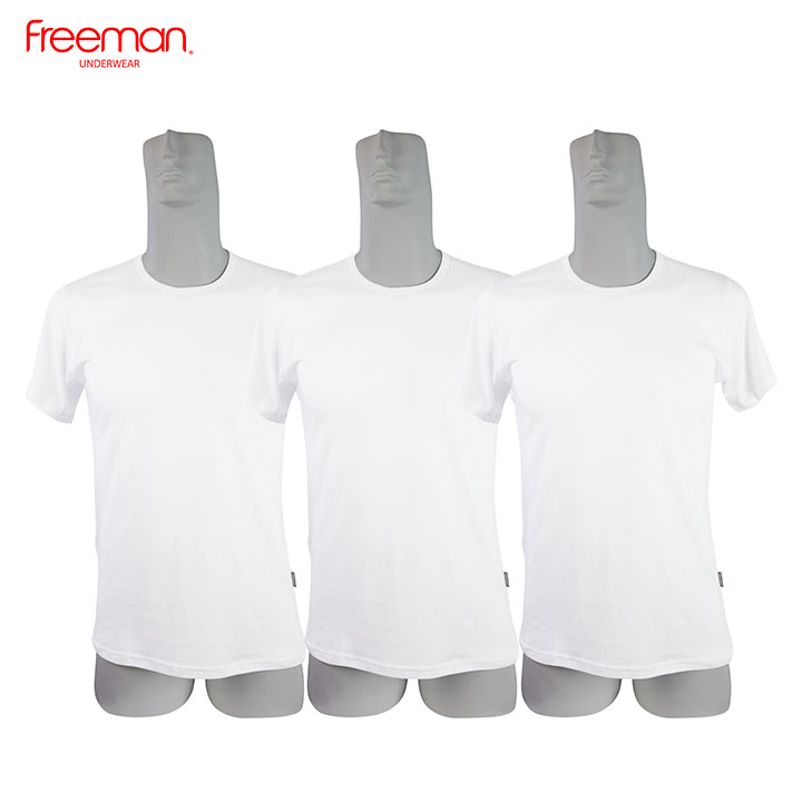 Áo thun nam Freeman, cổ tròn tay ngắn, chất liệu cotton thoáng mát TSF313