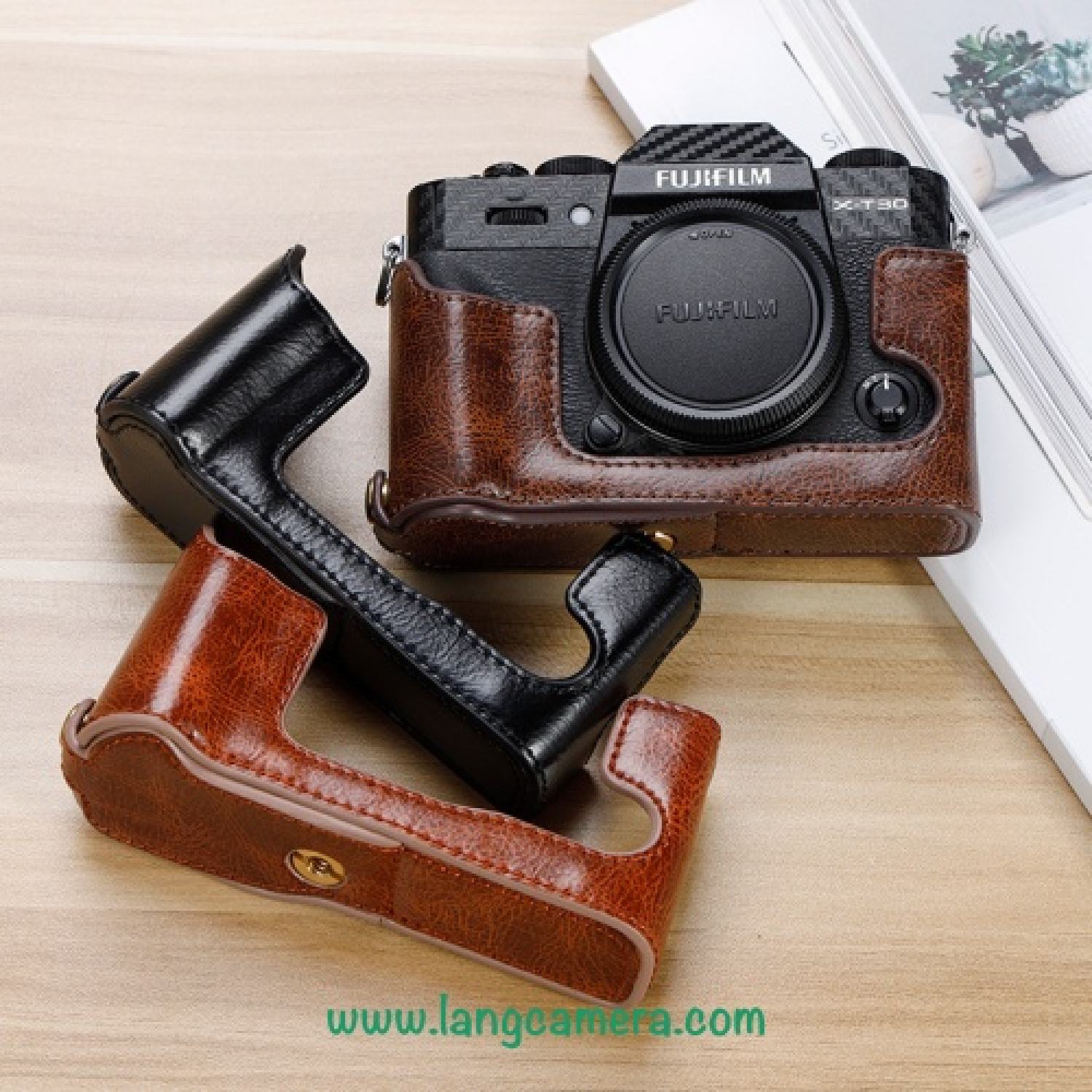 Bao da halfcase fujifilm xt10, xt20, xt30 - mẫu mới