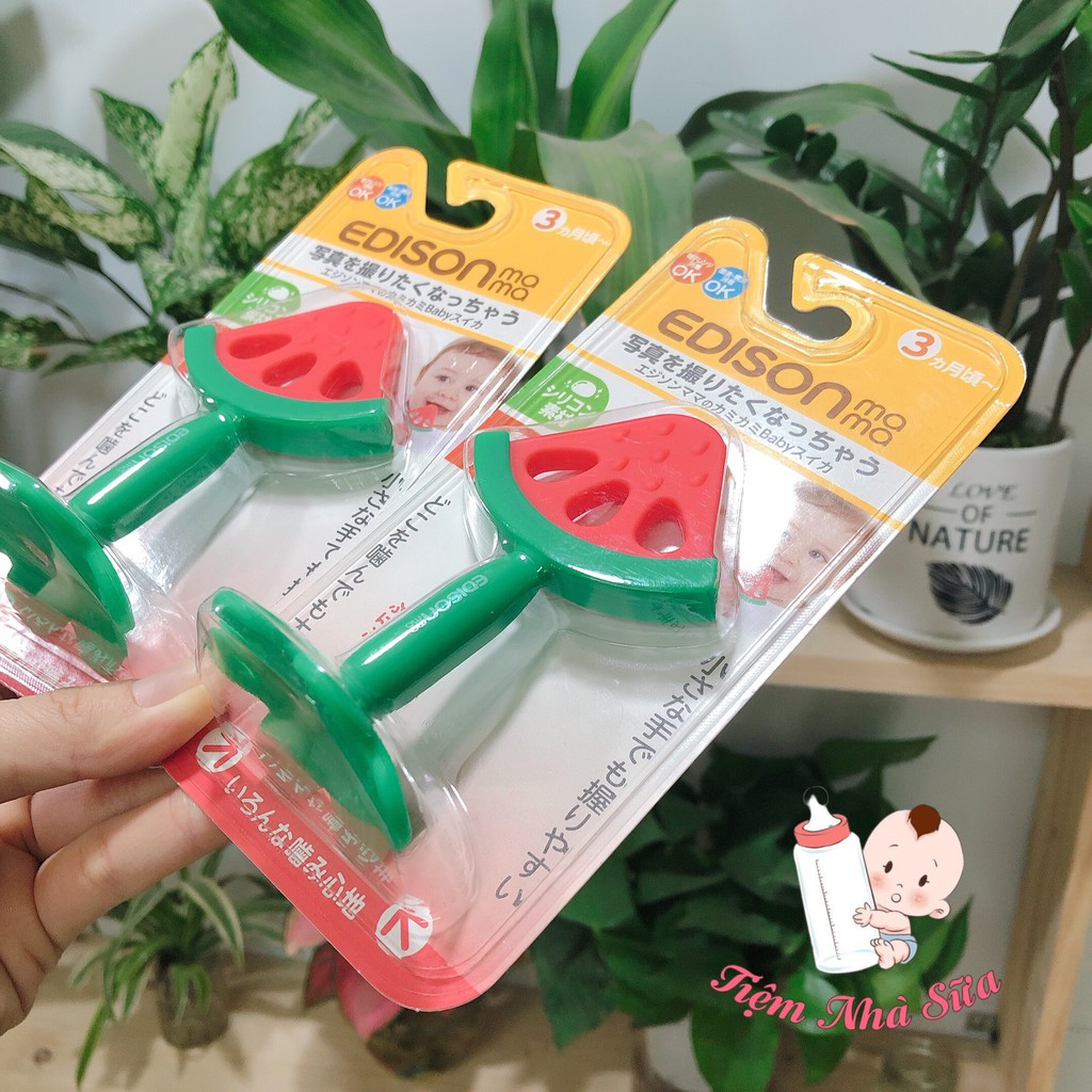 Gặm nướu 💖 freeship 💖gặm nướu trái cây 🍓 hình miếng dưa hấu🍓 nội địa nhật edison mama