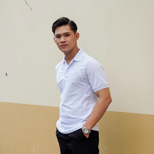 Áo thun polo nam trơn trắng