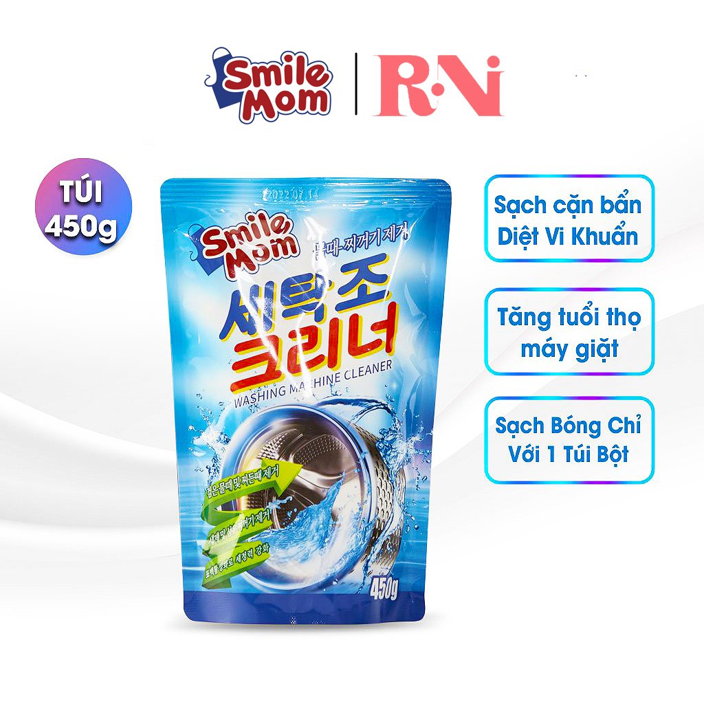 Bột Tẩy Lồng Máy Giặt SMILE MOM SANDOKKAEBI Hàn Quốc Siêu Sạch