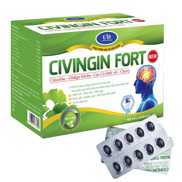 [ Chính hãng - Freeship ] Civingin Fort New - hỗ trợ tăng cường tuần hoàn não