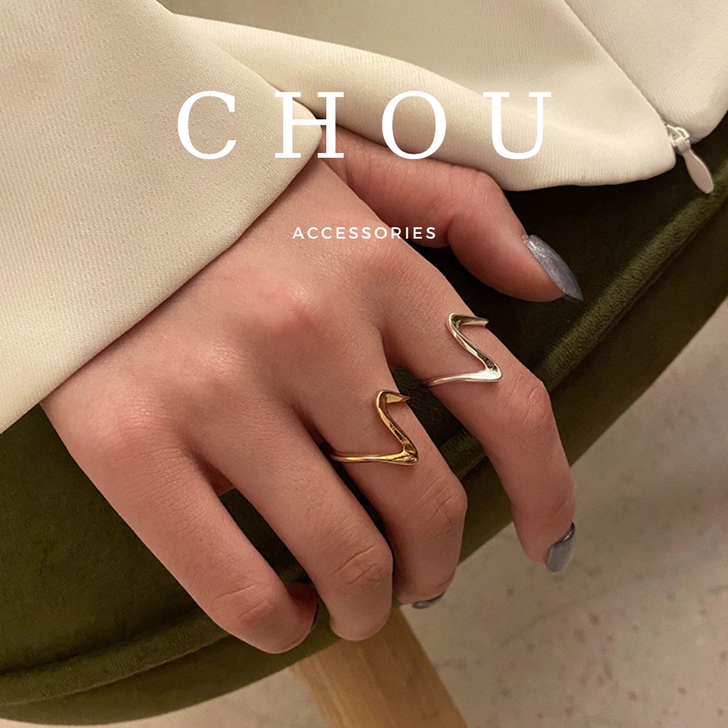 Nhẫn gơn sóng | chou accessories |