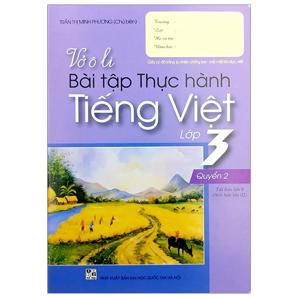 Fahasa - vở ô li bài tập thực hành tiếng việt lớp 3 - tập 2