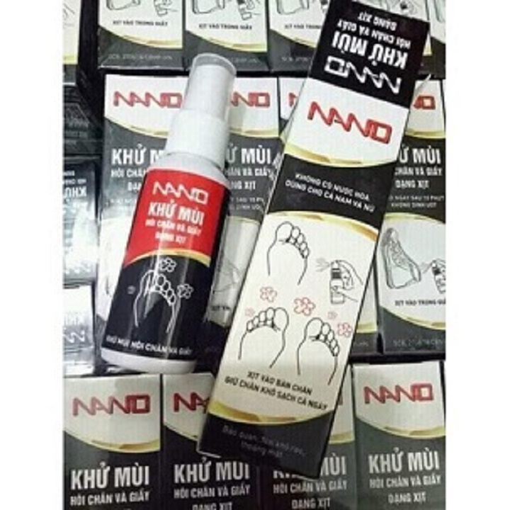 Bình xịt khử mùi hôi chân nano