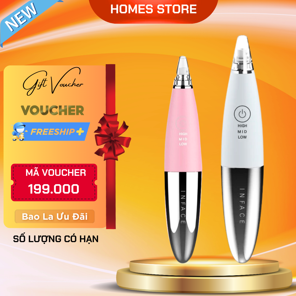 Máy hút mụn đầu đen inface ms7000 làm sạch sâu không tổn thương da - hàng chính hãng