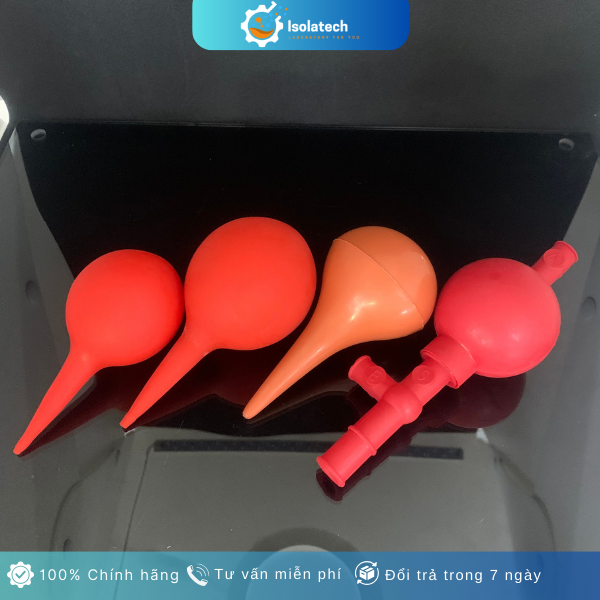 Quả bóp cao su 1 van và 3 van ONELAB dùng cho pipet thuỷ tinh hút mẫu lỏng trong phòng thí nghiệm