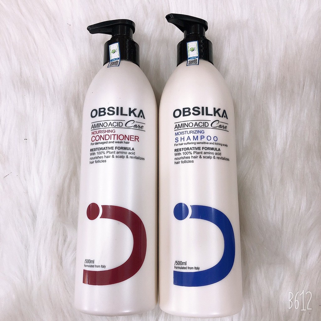 Bộ Dầu Gội Xả OBSILKA Siêu Dưỡng Chất 750ml