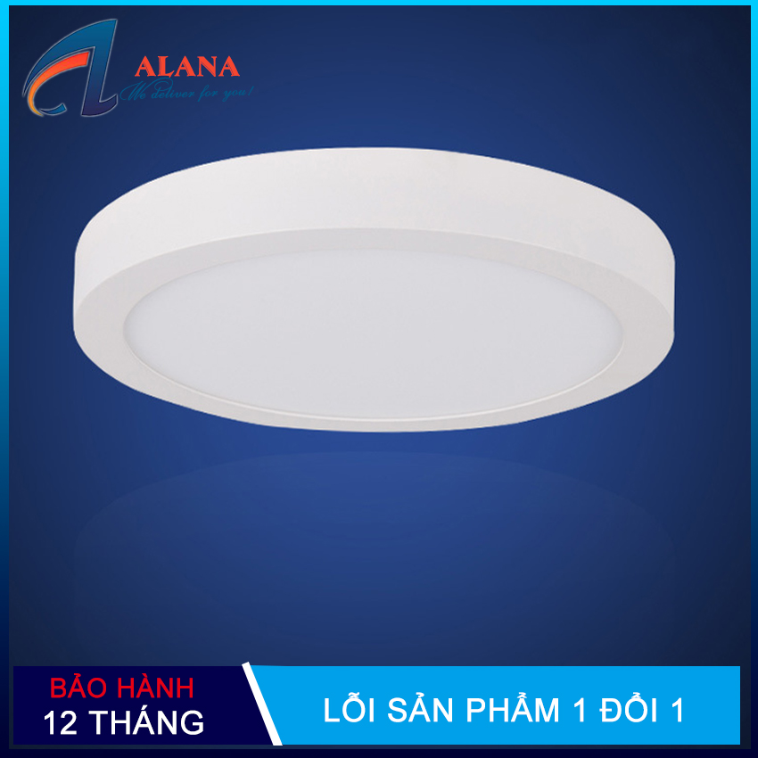 Đèn ốp trần, đèn led ốp trần nổi 24w tròn ánh sáng trắng