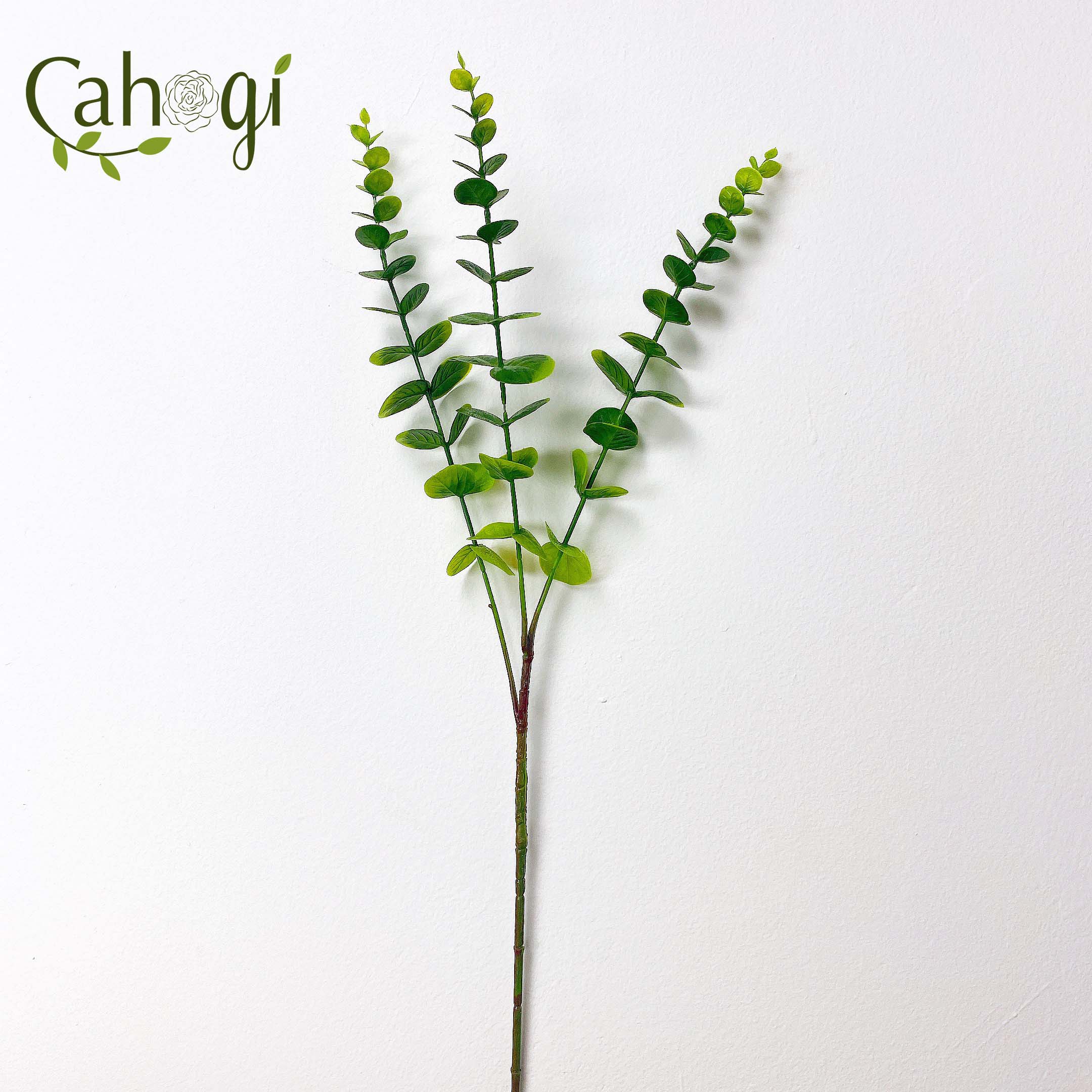 Cây giả chùm lá táo 3 ngọn 72 cm
