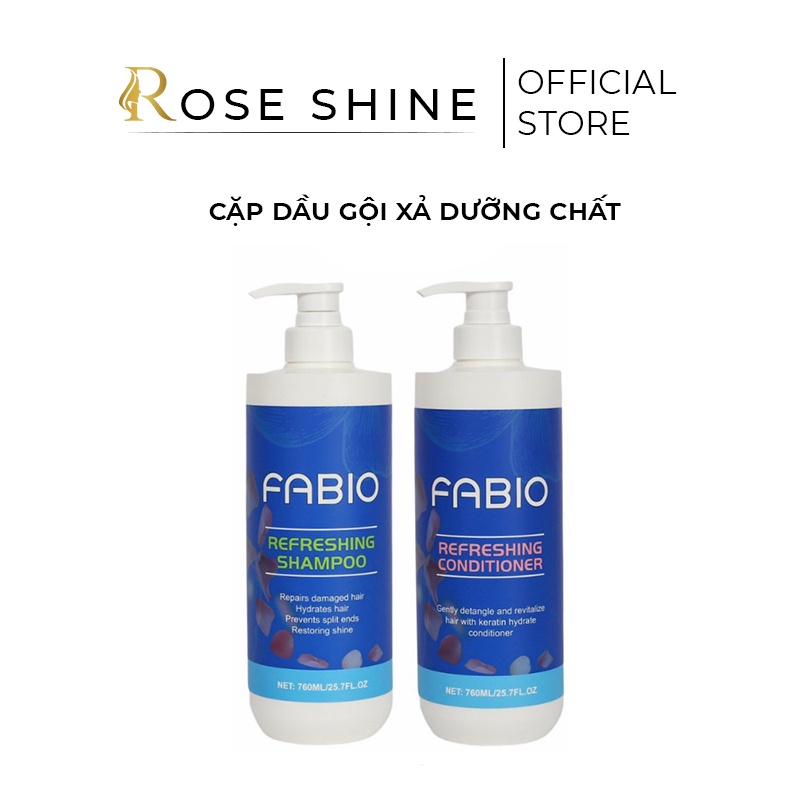 [Chính hãng] Cặp Gội Xả Dưỡng Chất FABIO Refreshing 760ml