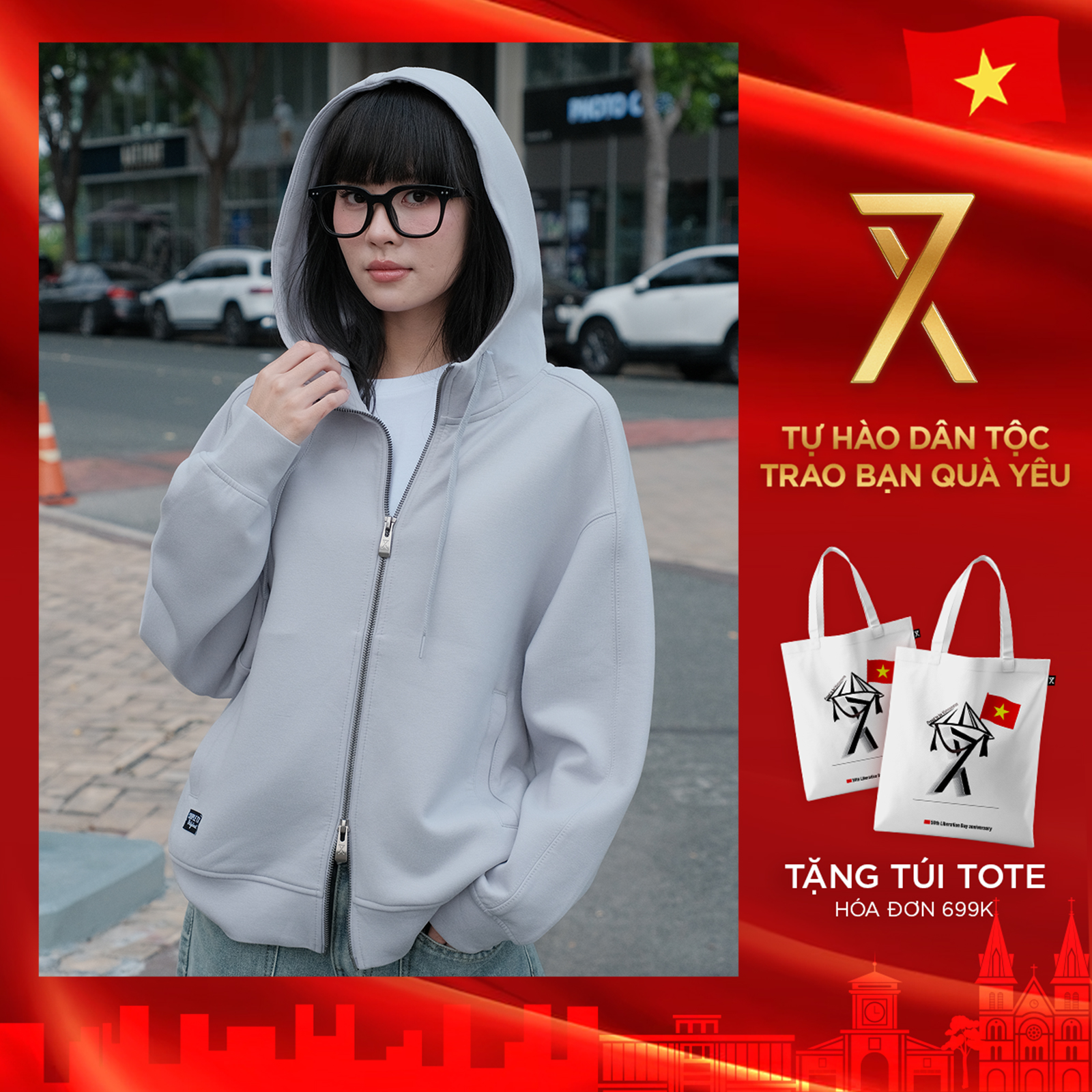 Áo Khoác Nữ COUPLE TX - Thun 2 Da Airlayer Có Nón Chống Nắng, Chất Vải 2 da Dệt Kim, Mềm Mịn, Có 2 Túi Trong WOK 2059