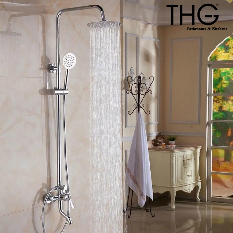 Bộ sen cây tắm nóng lạnh cao cấp- nhập khẩu italia chất liệu đồng cao cấp sáng bóng