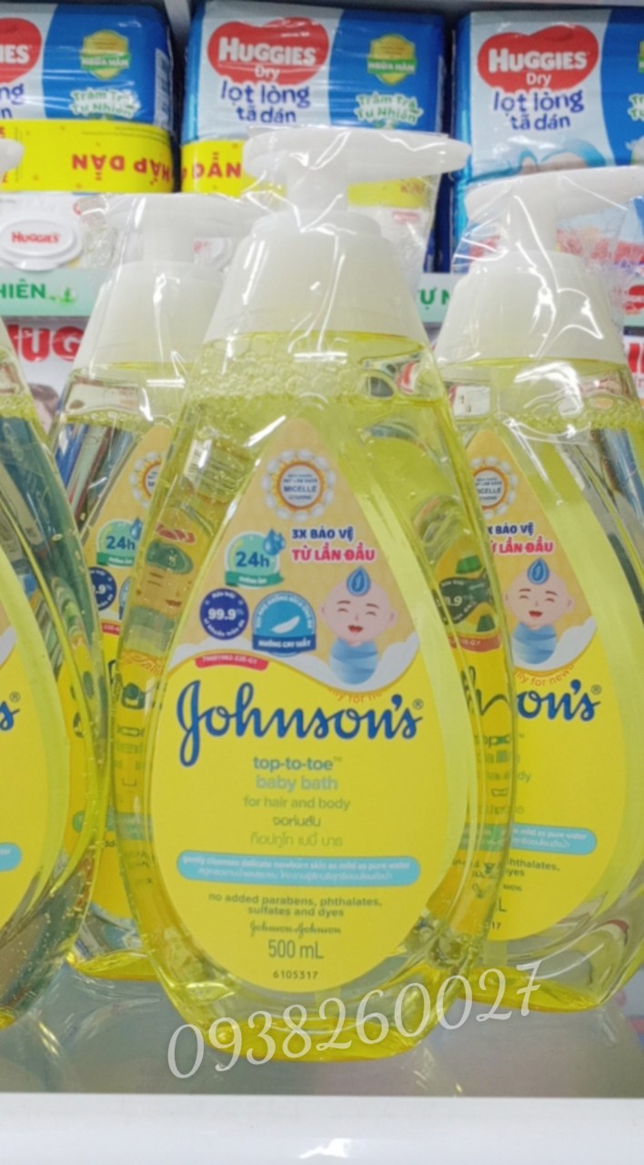 Sữa tắm cho bé Johnson Baby chai 200ml và 500ml