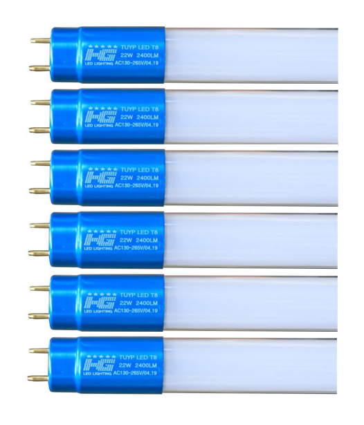 Combo 6 bóng đèn led tuýp thủy tinh 22w 1,2m hg