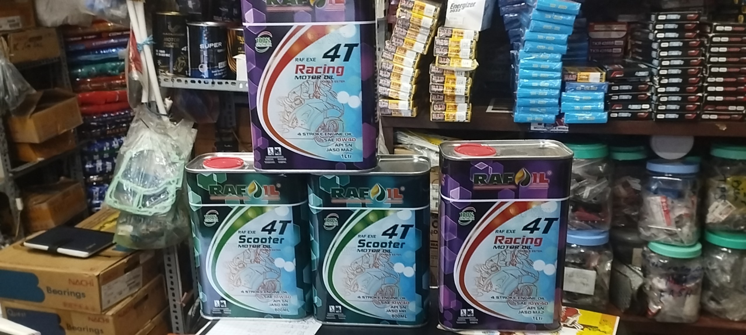 NHỚT RAFOIL' scooter GA .0.8L VS SỐ 0.8L - 1L RACING 4T' Tổng hộp 100%