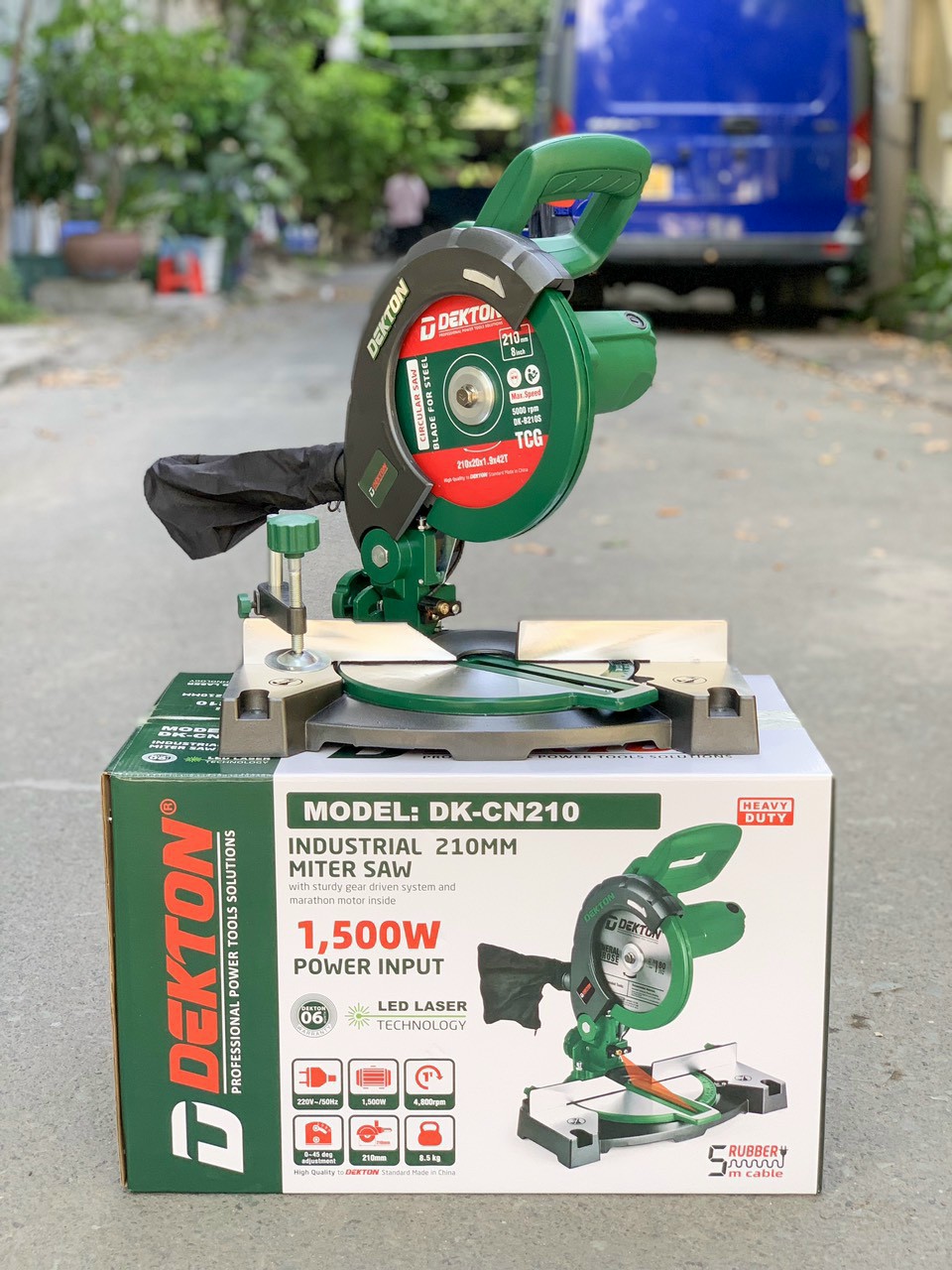 Dk-cn210 máy cắt nhôm/gỗ 210mm dekton công suất 1500w