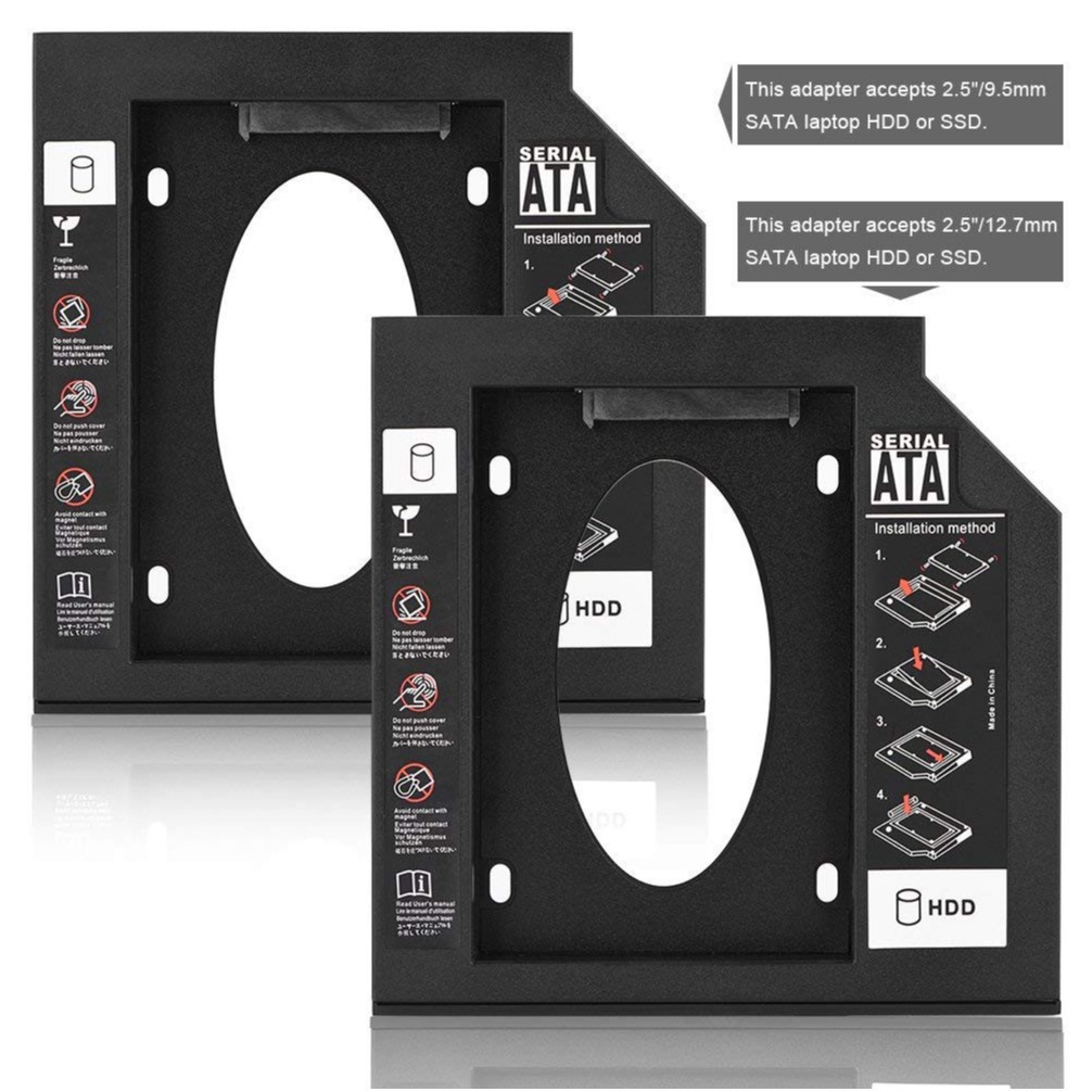Caddy Bay 12.7mm SATA III - Khay ổ cứng HDD SSD thay thế ổ DVD