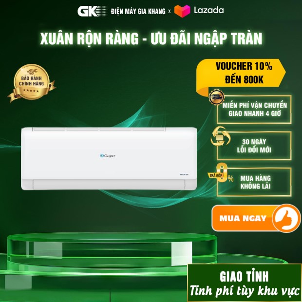 Máy lạnh Casper Inverter 1 HP TC09IS35 GIAO TOÀN QUỐC HCM