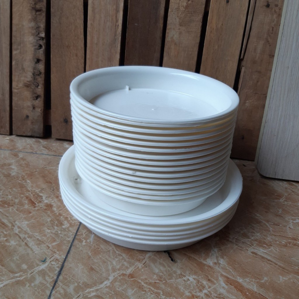 Đĩa lót chậu nhựa trồng cây hoa - 10 cái,đĩa lót chậu nhựa tròn phù hợp với nhiều loại chậu, đủ kích thước.
