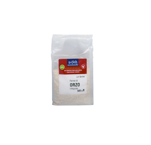 Bột ý dĩ Barley nguyên cám hữu cơ Sottolestelle 500g